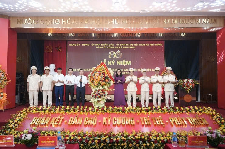 Xã Phù Đổng kỷ niệm 80 năm Ngày truyền thống Công an nhân dân: Khẳng định bản lĩnh “lá chắn thép” nơi địa đầu cửa ngõ Thủ đô