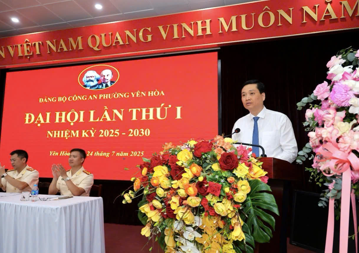 Đảng bộ Công an phường Yên Hòa tổ chức thành công Đại hội lần thứ I