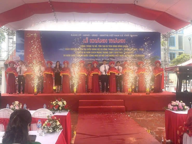 Vĩnh Thanh khánh thành đình Đồng Nhân sau tu bổ: Bản sắc được gìn giữ, giá trị di sản được khẳng định