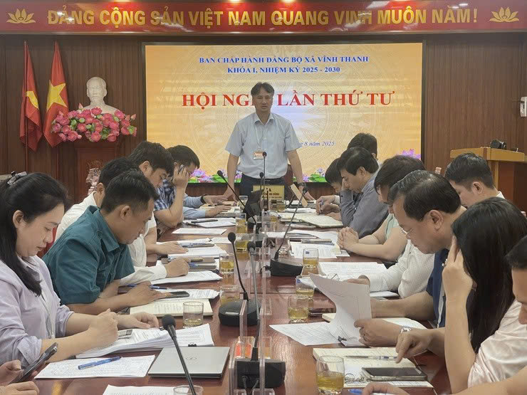 Xã Vĩnh Thanh hoàn tất các bước chuẩn bị cho Đại hội Đảng bộ xã lần thứ I, nhiệm kỳ 2025-2030