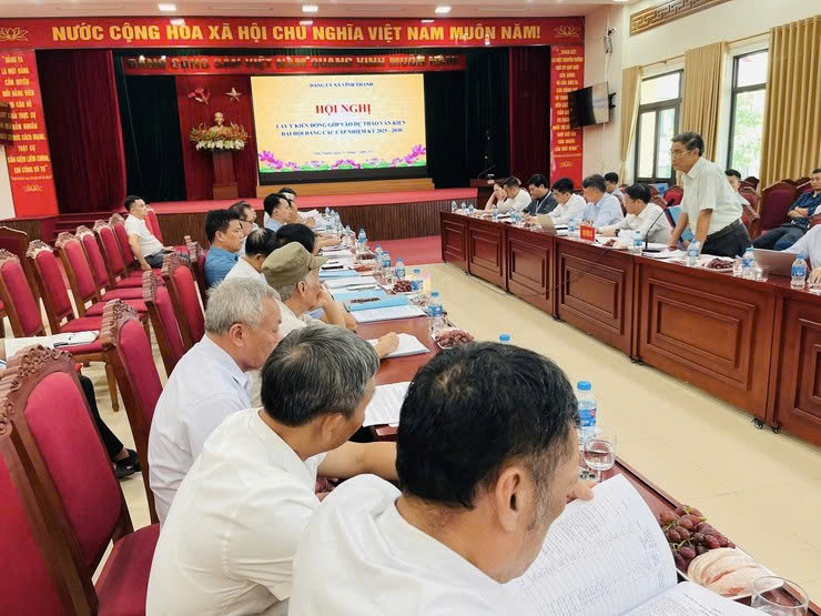 Xã Vĩnh Thanh lấy ý kiến góp ý văn kiện Đại hội Đảng: Phát huy trí tuệ, chung sức kiến tạo định hướng phát triển nhiệm kỳ mới