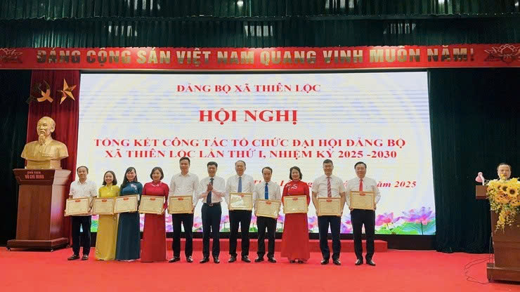Đảng bộ xã Thiên Lộc tổng kết công tác tổ chức Đại hội Đảng bộ xã lần thứ I: Khẳng định dấu mốc lịch sử, tạo nền tảng cho nhiệm kỳ mới