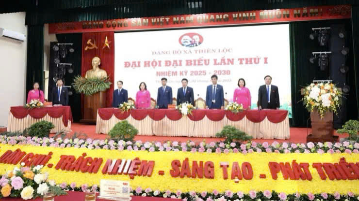 Đại hội Đảng bộ xã Thiên Lộc lần thứ I: Khởi đầu nhiệm kỳ kiến tạo, đặt nền móng phát triển cho mô hình chính quyền mới