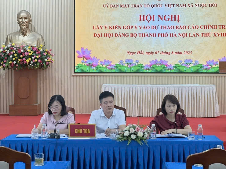 Xã Ngọc Hồi lấy ý kiến góp ý vào Dự thảo Báo cáo Chính trị Đại hội XVIII Đảng bộ Hà Nội: Phát huy dân chủ, khơi dậy trách nhiệm của nhân dân