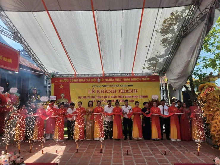 Xã Ngọc Hồi khánh thành dự án tu bổ Miếu Đình Vĩnh Trung: Bảo tồn giá trị di sản, bồi đắp không gian văn hóa cộng đồng