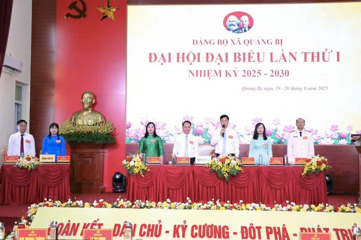 Đại hội Đảng bộ xã Quảng Bị lần thứ I: Dấu mốc mở ra hành trình phát triển mới trong kỷ nguyên số
