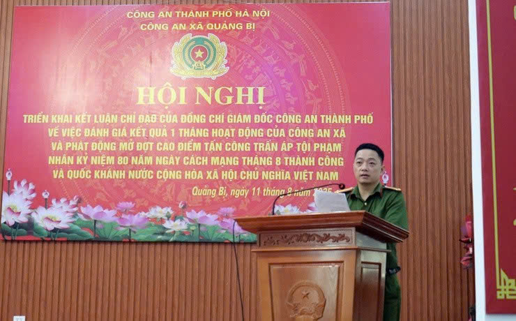 Công an xã Quảng Bị phát động cao điểm tấn công, trấn áp tội phạm, bảo đảm an ninh các sự kiện lớn của Thủ đô