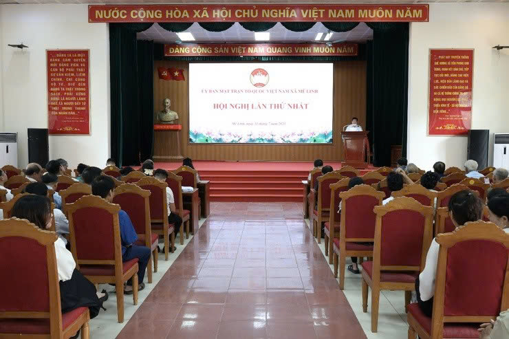 Uỷ ban MTTQ xã Mê Linh ra mắt nhiệm kỳ mới: Khẳng định vai trò nòng cốt trong xây dựng khối đại đoàn kết toàn dân