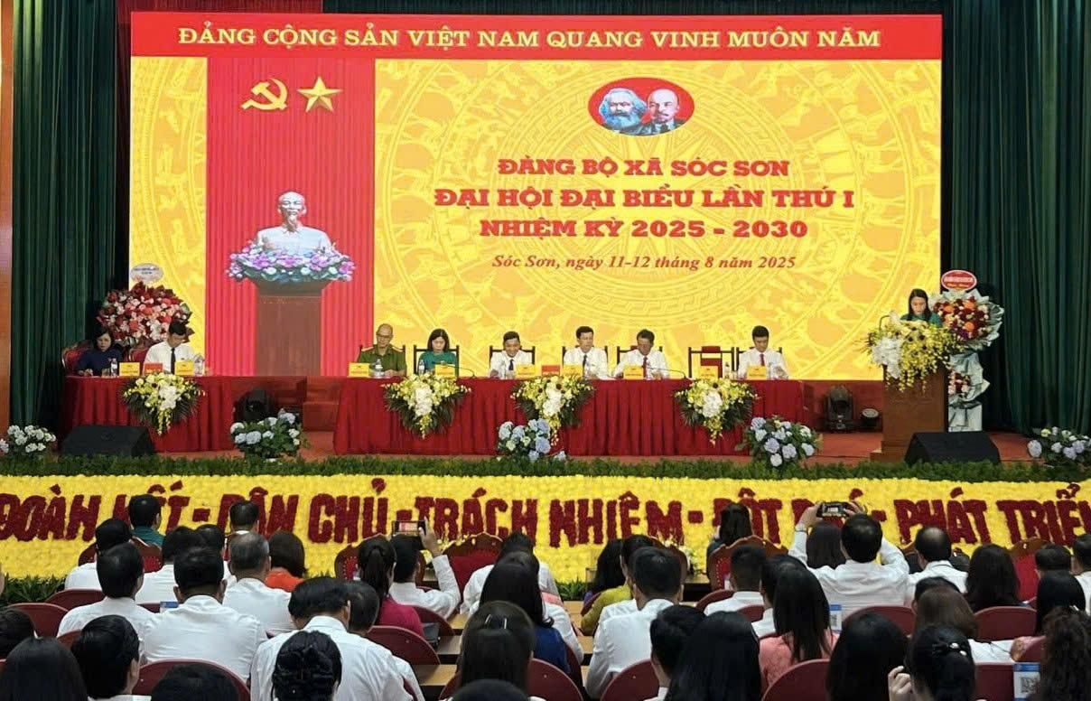Đại hội Đảng bộ xã Sóc Sơn lần thứ I: Khơi dậy khát vọng vươn mình, kiến tạo xã giàu mạnh, văn minh, hiện đại