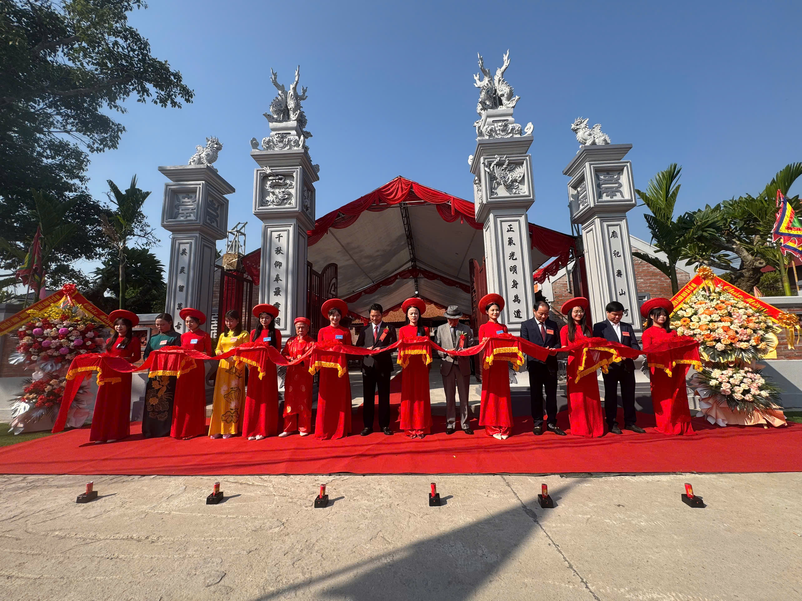 Xã Cổ Đô khánh thành công trình tu bổ Miếu Ông - Miếu Bà thôn Vu Chu: Gìn giữ giá trị di sản, bồi đắp bản sắc văn hóa địa phương