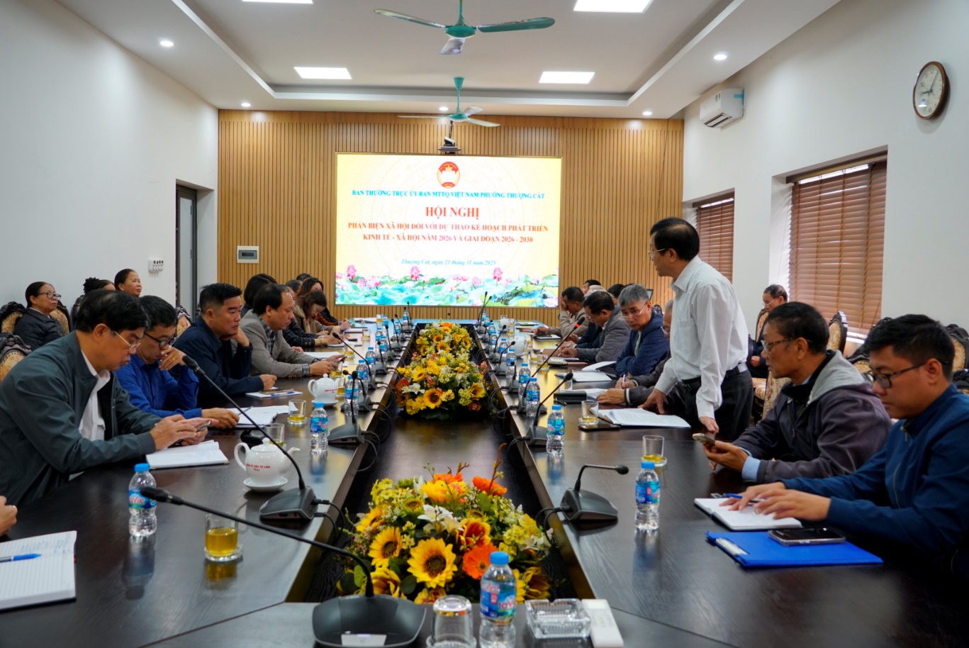 Phường Thượng Cát tổ chức hội nghị phản biện xã hội đối với dự thảo kế hoạch phát triển kinh tế-xã hội giai đoạn 2026-2030