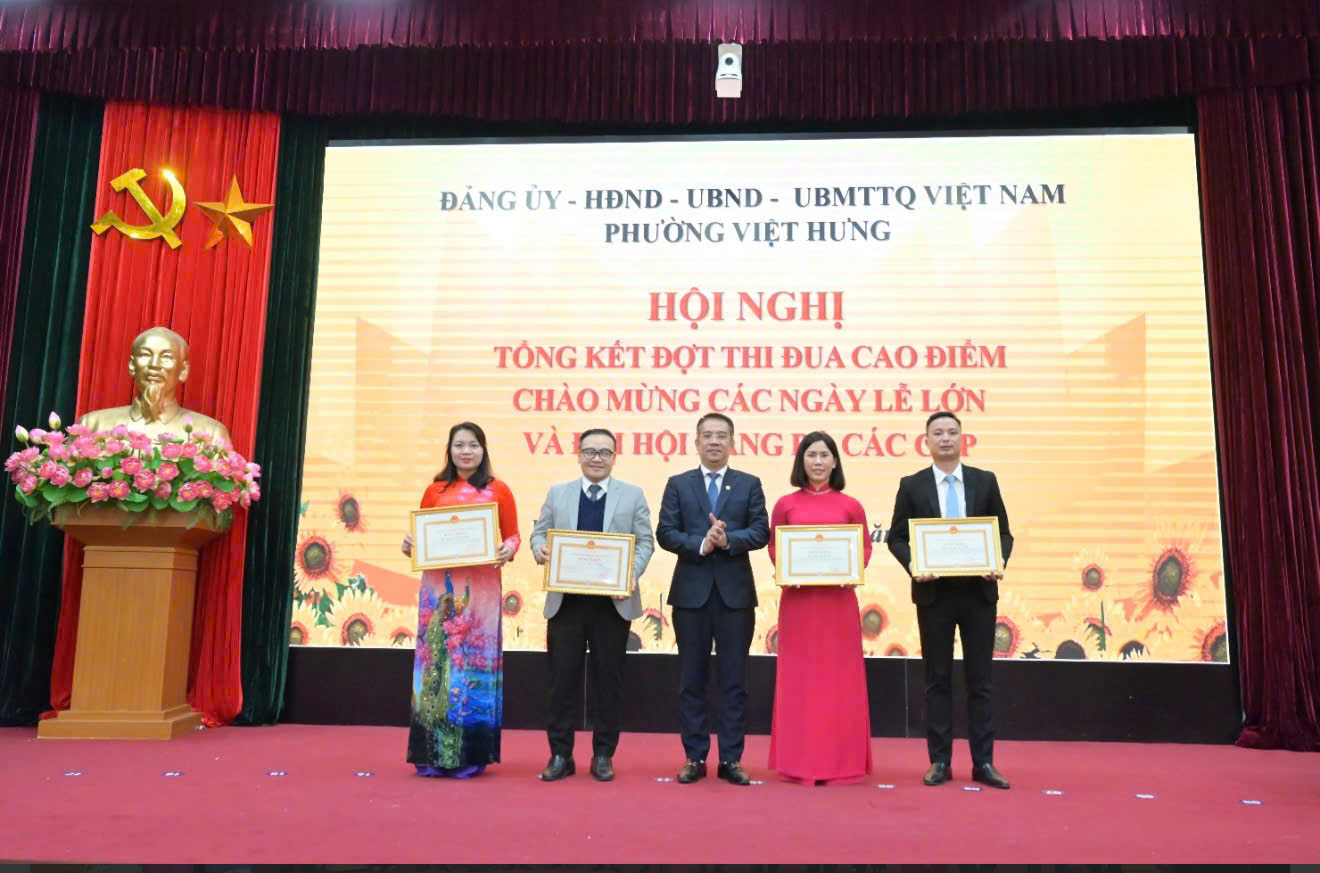Phường Việt Hưng tổng kết đợt thi đua cao điểm: Lan tỏa khí thế mới trong giai đoạn vận hành mô hình chính quyền địa phương hai cấp