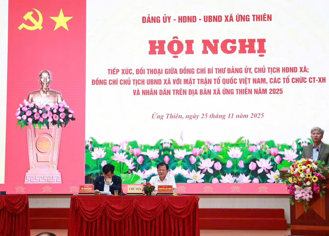 Xã Ứng Thiên tăng đối thoại, sát dân, giải quyết dứt điểm kiến nghị: Hướng tới nền hành chính phục vụ