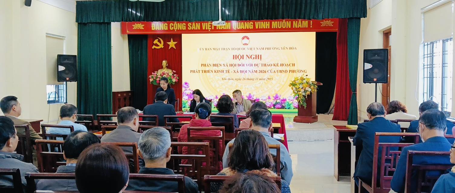 Phường Yên Hòa thảo luận về dự thảo kế hoạch 2026: Nhiều ý kiến tâm huyết, bám sát thực tiễn và yêu cầu phát triển mới