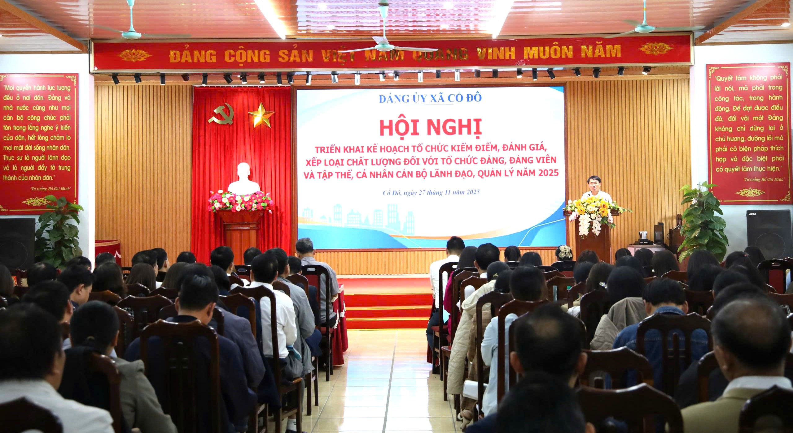 Xã Cổ Đô triển khai kiểm điểm, đánh giá cuối năm: Siết kỷ cương, nâng chất lượng tổ chức Đảng trong giai đoạn mới