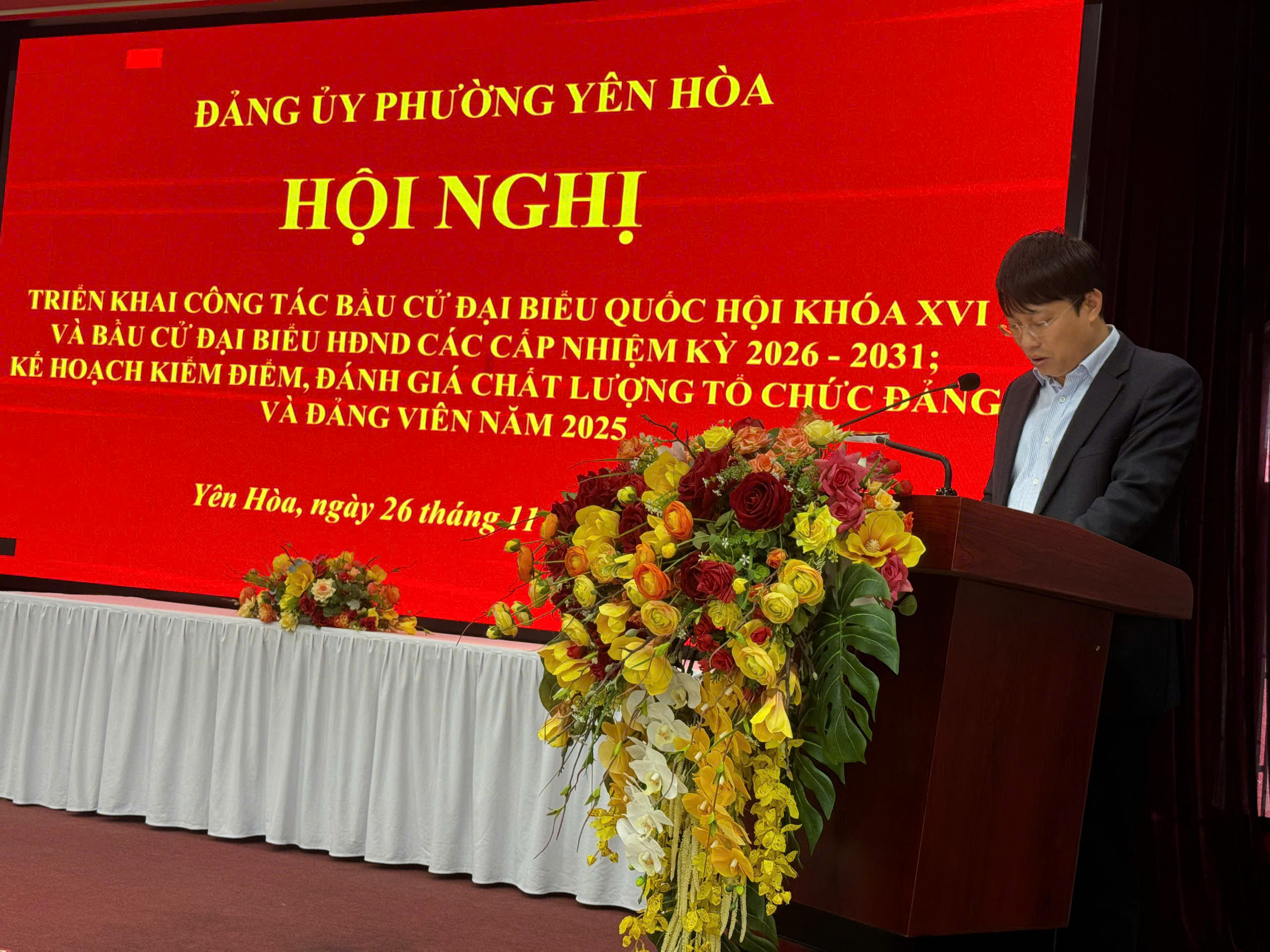 Phường Yên Hoà triển khai công tác bầu cử đại biểu Quốc hội và đại biểu HĐND các cấp