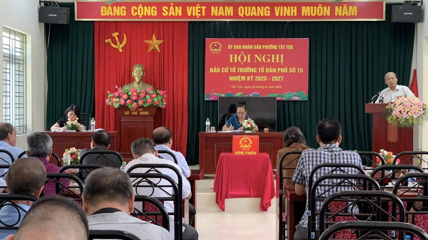 Phường Tây Tựu: 27 tổ dân phố đồng loạt bầu Tổ trưởng nhiệm kỳ mới, lan tỏa tinh thần dân chủ ở cơ sở