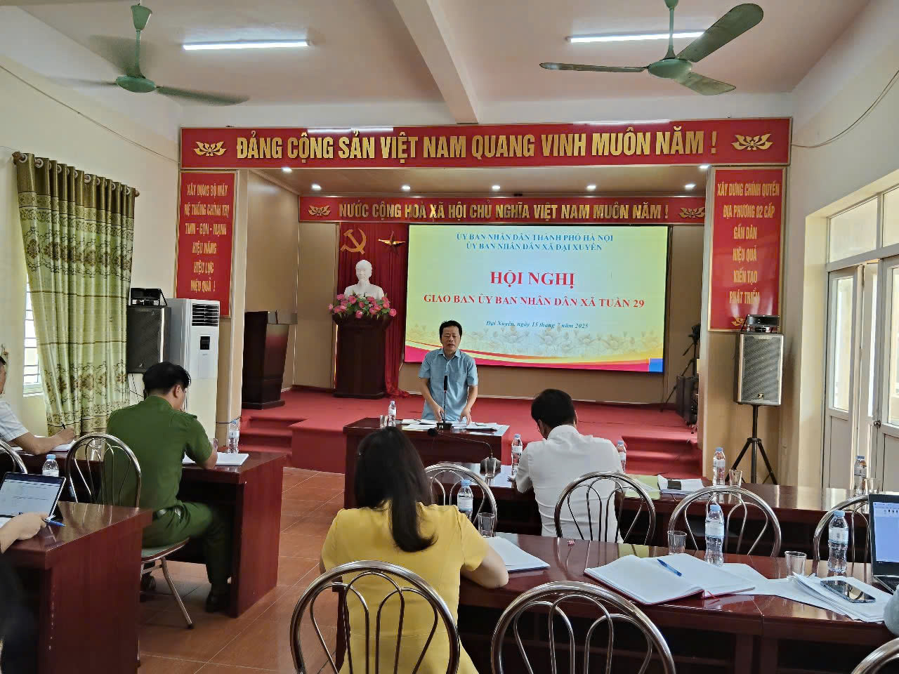 UBND xã Đại Xuyên tập trung rà soát, triển khai nhiệm vụ trọng tâm, chuẩn bị chu đáo các hoạt động tri ân Ngày Thương binh - Liệt sĩ