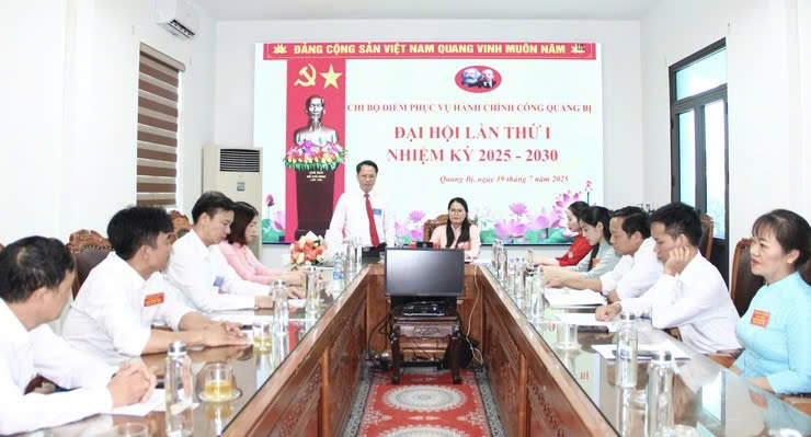 Chi bộ Điểm phục vụ hành chính công xã Quảng Bị đề ra phương hướng nhiệm kỳ mới: Nâng cao hiệu quả công vụ, xây dựng chi bộ trong sạch, vững mạnh