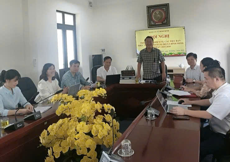 Đảng bộ xã Bình Minh triển khai nhiệm vụ các tiểu ban, sẵn sàng cho Đại hội nhiệm kỳ 2025-2030