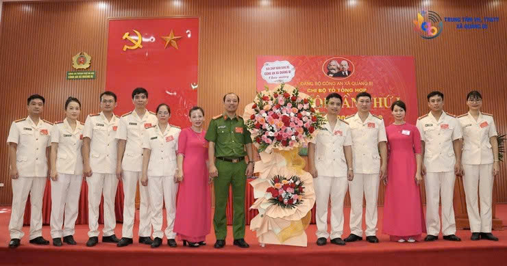 Đại hội Chi bộ Tổ Tổng hợp Công an xã Quảng Bị: Quyết tâm xây dựng chi bộ vững mạnh