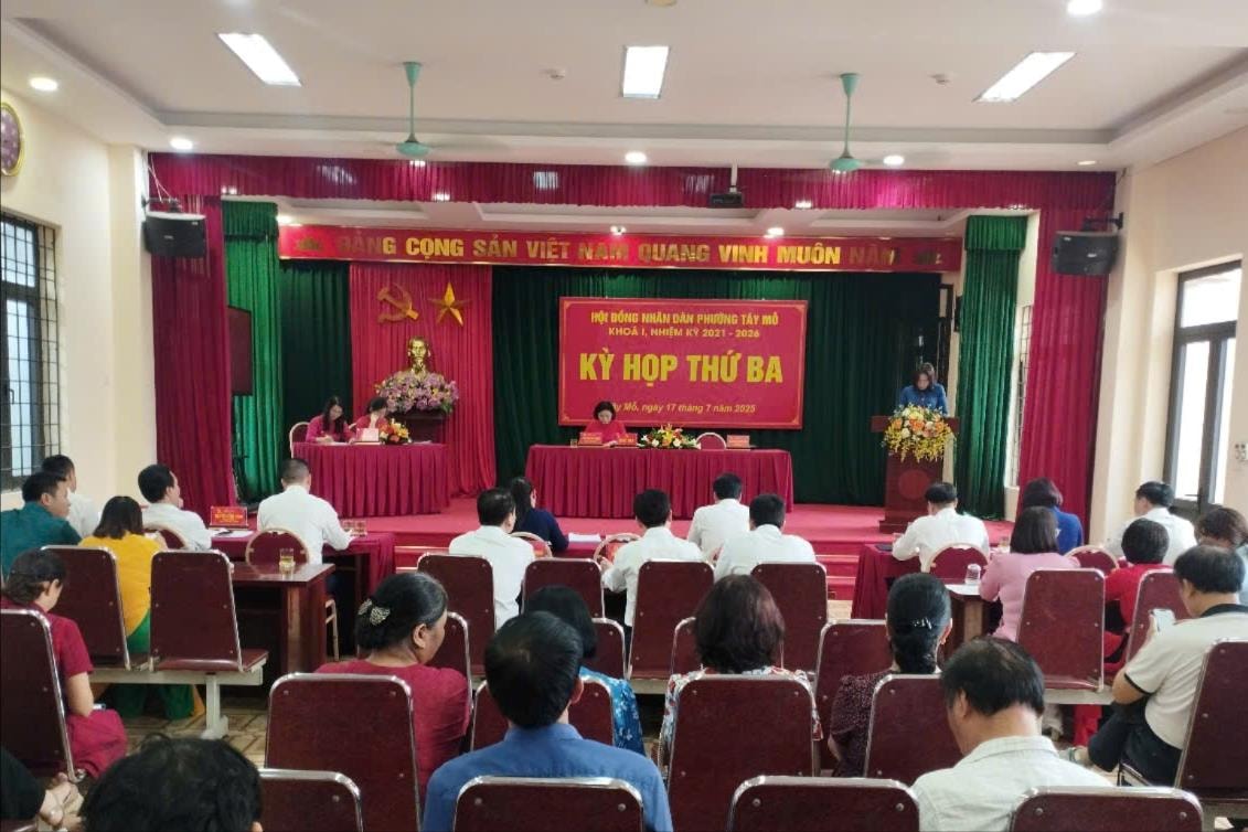 HĐND phường Tây Mỗ họp kỳ thứ ba: Triển khai nghị quyết, thúc đẩy phát triển kinh tế - xã hội 6 tháng cuối năm 2025