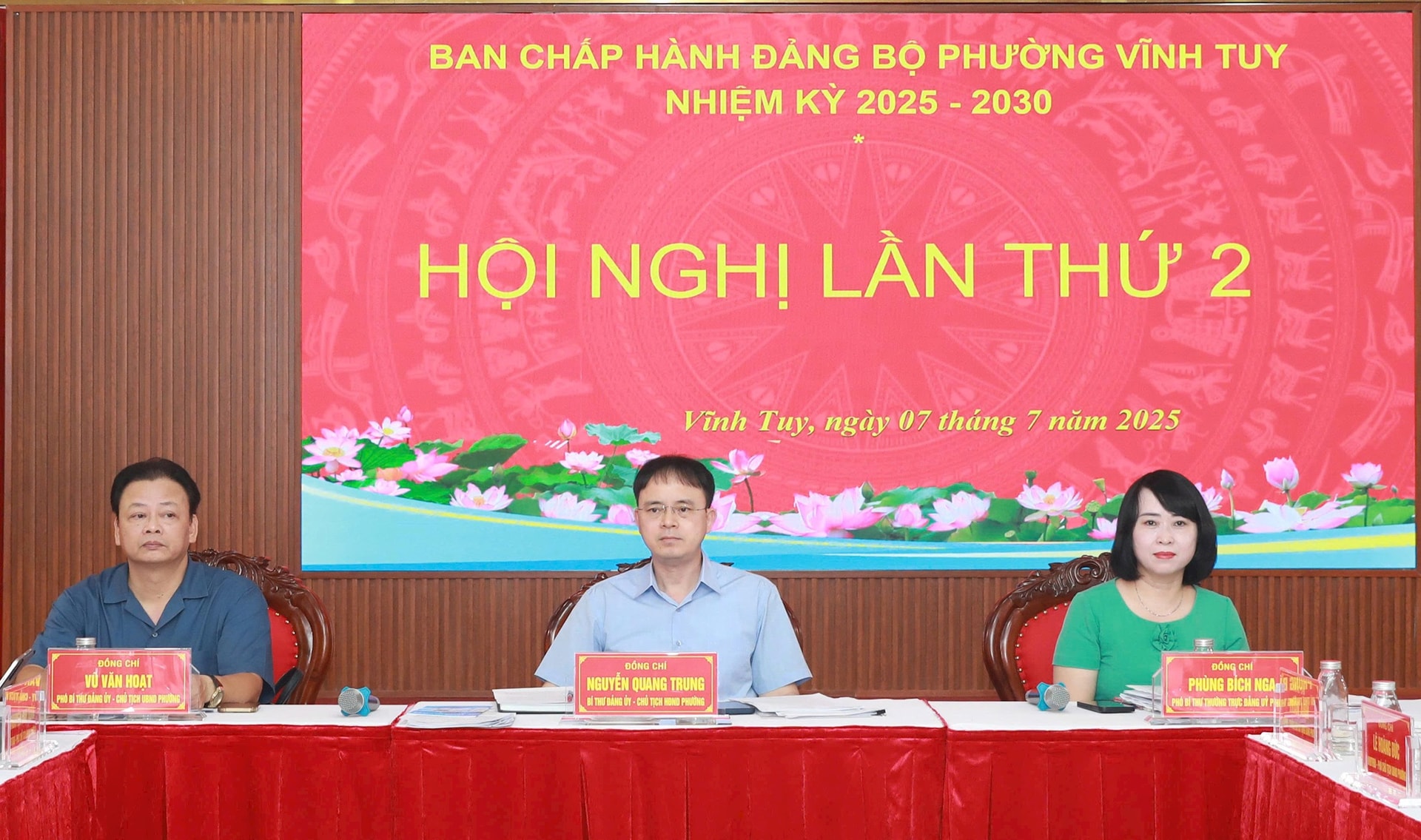 Đảng bộ phường Vĩnh Tuy thống nhất chủ trương thành lập các tổ chức cơ sở Đảng mới, chuẩn bị Đại hội lần thứ I nhiệm kỳ 2025-2030