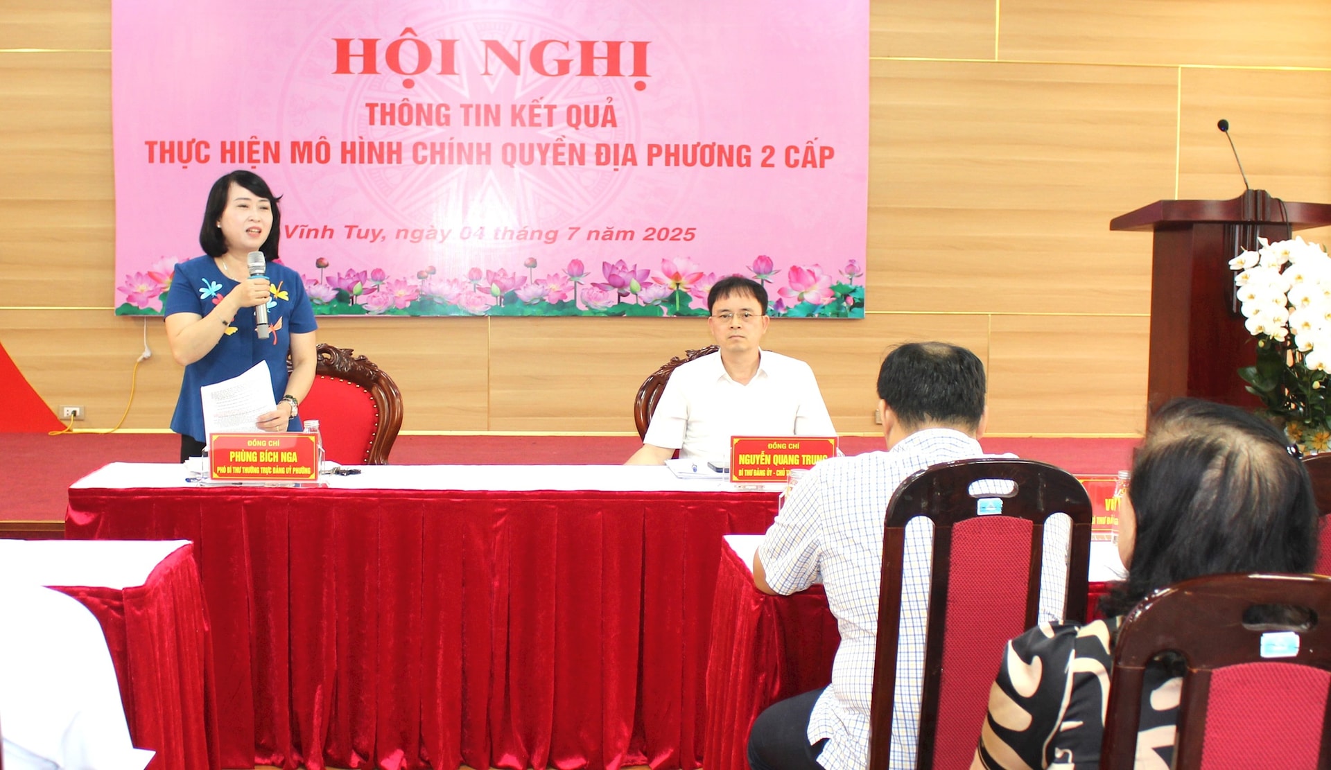Phường Vĩnh Tuy triển khai mô hình chính quyền địa phương hai cấp: Sắp xếp tổ chức Đảng, tổ dân phố bảo đảm tinh gọn, hiệu quả