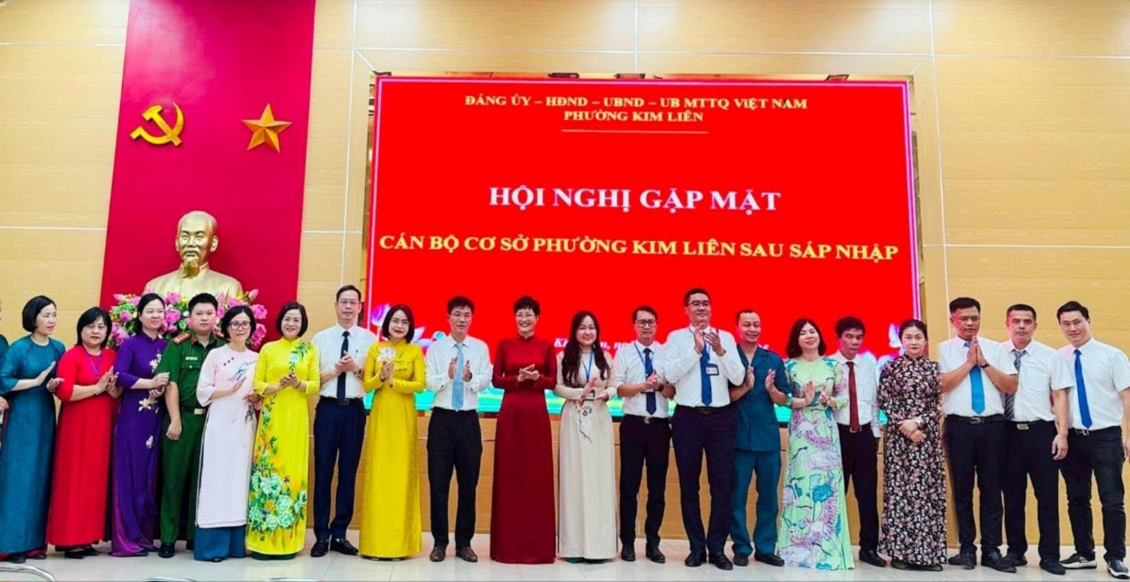 Phường Kim Liên gặp mặt cán bộ cơ sở sau sáp nhập: Củng cố niềm tin, phát huy sức mạnh đoàn kết trong giai đoạn mới