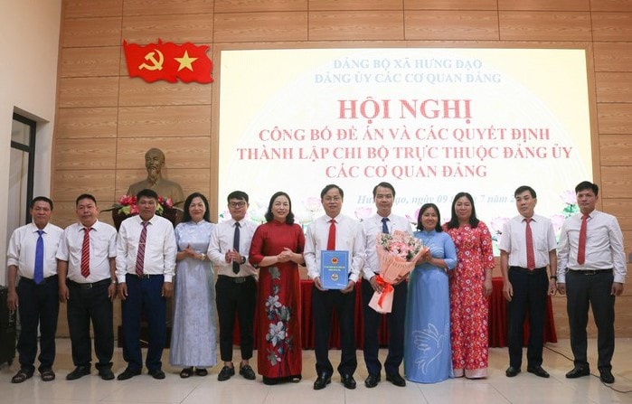 Đảng bộ xã Hưng Đạo thành lập Đảng ủy các cơ quan Đảng: Tăng cường năng lực lãnh đạo, nâng tầm công tác xây dựng Đảng tại cơ sở
