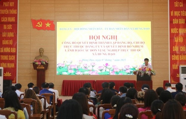 Xã Hưng Đạo kiện toàn tổ chức Đảng và bộ máy lãnh đạo các đơn vị sự nghiệp, tạo nền tảng cho phát triển bền vững
