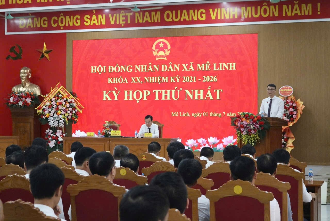 HĐND xã Mê Linh tổ chức kỳ họp thứ nhất, quyết định các nhiệm vụ trọng tâm 6 tháng cuối năm 2025
