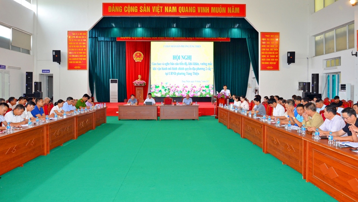 Phường Tùng Thiện tháo gỡ khó khăn trong vận hành mô hình chính quyền địa phương hai cấp: Đổi mới tư duy, nâng cao hiệu quả phục vụ nhân dân