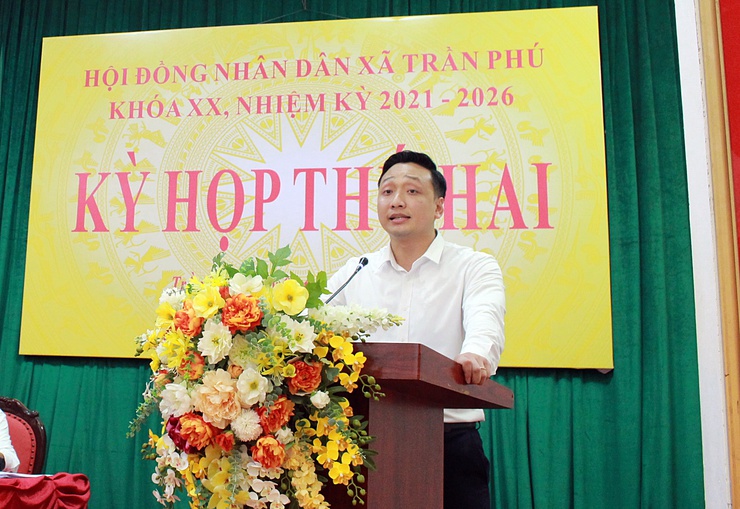 HĐND xã Trần Phú tổ chức kỳ họp thứ hai: Hoàn thiện thể chế, thúc đẩy phát triển toàn diện trong giai đoạn mới