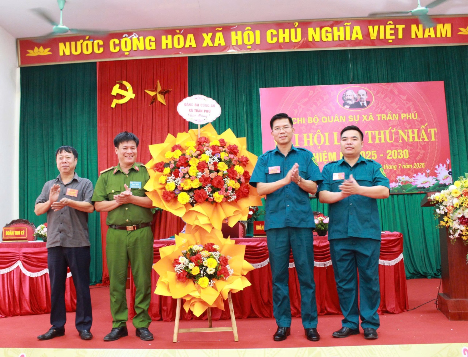 Chi bộ Quân sự xã Trần Phú tổ chức thành công Đại hội lần thứ I, nhiệm kỳ 2025-2030