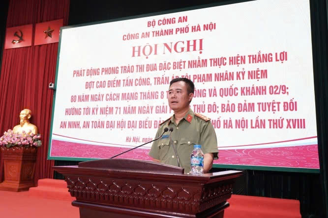 Công an Thủ đô phát động cao điểm tấn công tội phạm, triển khai thi đua lập thành tích chào mừng các ngày lễ lớn