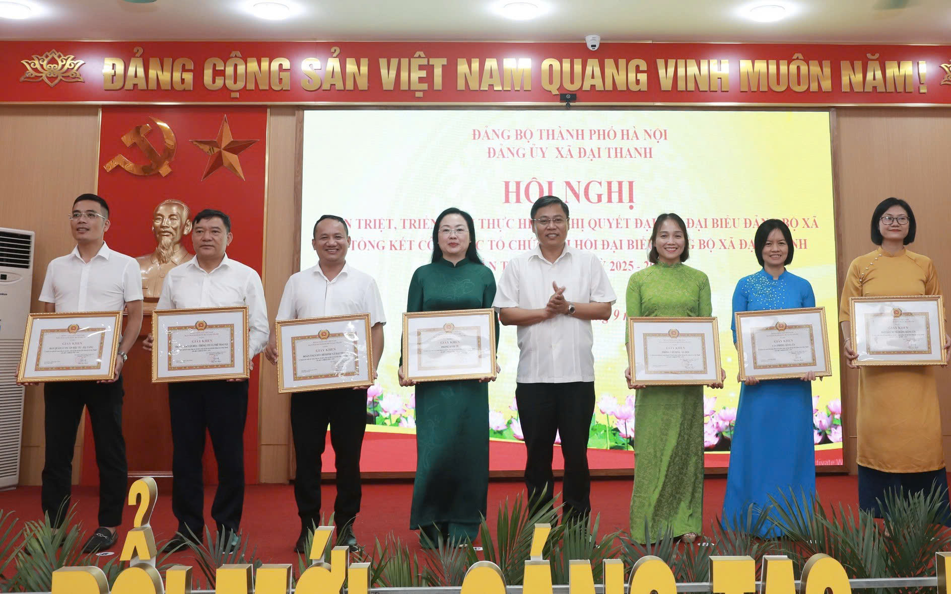 Xã Đại Thanh triển khai Nghị quyết Đại hội Đảng bộ lần thứ I: Xác lập 03 nhiệm vụ trọng tâm, 03 đột phá định hình diện mạo đô thị mới