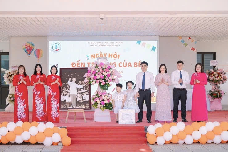 Trường Mầm non Vĩnh Ngọc (xã Vĩnh Thanh) khai giảng năm học 2025-2026: Không khí tươi mới, lan tỏa tinh thần giáo dục hạnh phúc