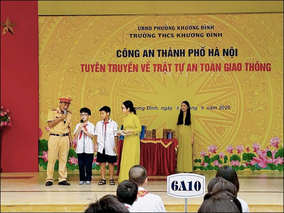 Hơn 7.000 học sinh, sinh viên Thủ đô tham gia chuỗi tuyên truyền an toàn giao thông do Phòng CSGT Hà Nội tổ chức