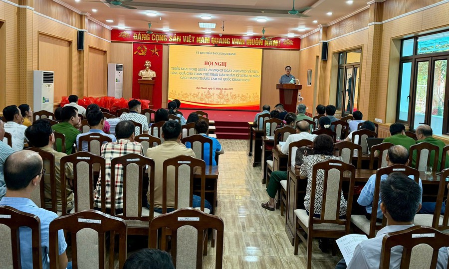 Xã Đại Thanh triển khai đồng bộ công tác tặng quà nhân dân dịp Quốc khánh 02-9
