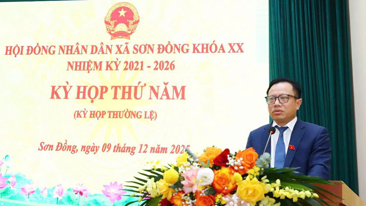 HĐND xã Sơn Đồng khóa XX họp kỳ thứ năm: Quyết liệt tháo gỡ điểm nghẽn, định hướng phát triển giai đoạn 2026-2030