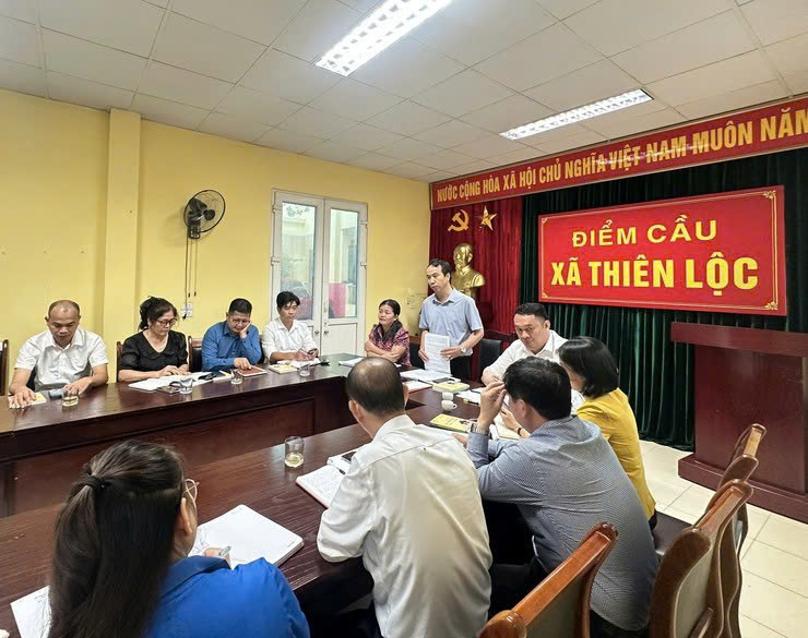 Uỷ ban MTTQ Việt Nam xã Thiên Lộc thống nhất cao công tác chuẩn bị Đại hội MTTQ xã nhiệm kỳ 2025-2030