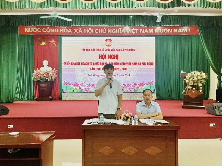 Xã Phù Đổng triển khai kế hoạch tổ chức Đại hội MTTQ xã lần thứ I, nhiệm kỳ 2025-2030