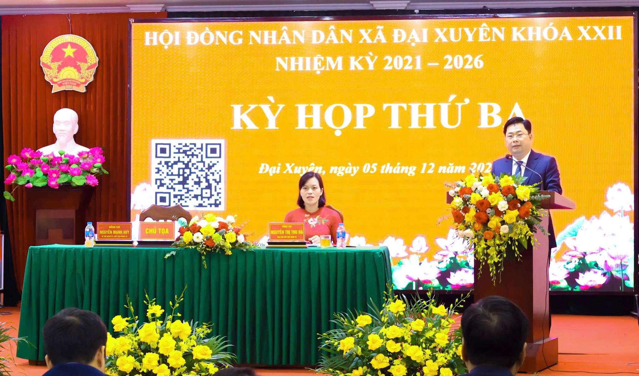 HĐND xã Đại Xuyên khai mạc kỳ họp thứ ba khóa XXII, nhiệm kỳ 2021-2026, triển khai nhiệm vụ trọng tâm năm 2026
