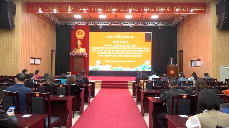 Đảng ủy xã Thanh Oai đẩy mạnh quán triệt Nghị quyết, tạo đột phá phát triển khoa học công nghệ và chuyển đổi số