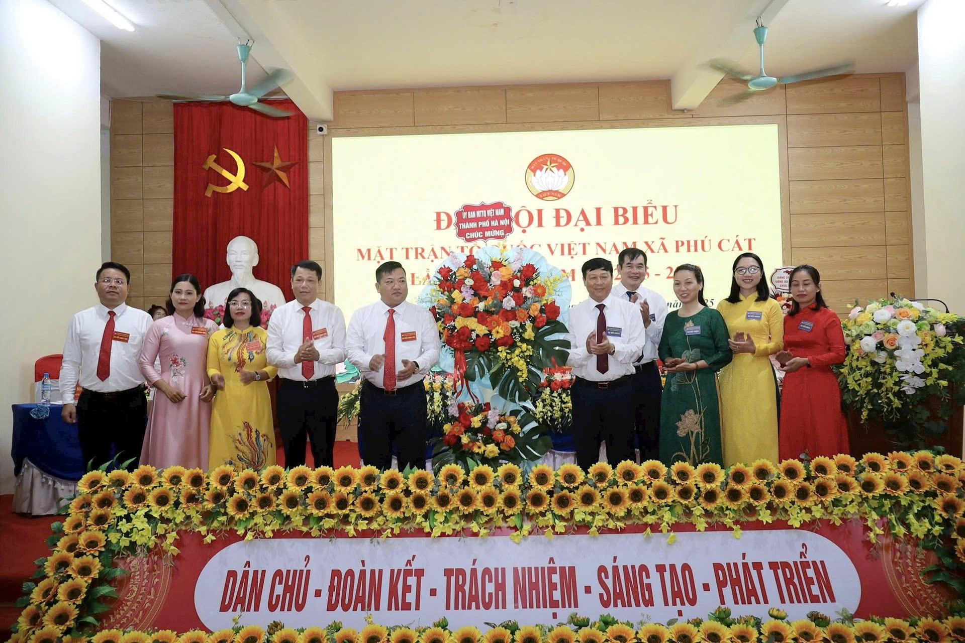Xã Phú Cát tổ chức Đại hội MTTQ Việt Nam lần thứ I, khẳng định vai trò trung tâm khối đại đoàn kết toàn dân