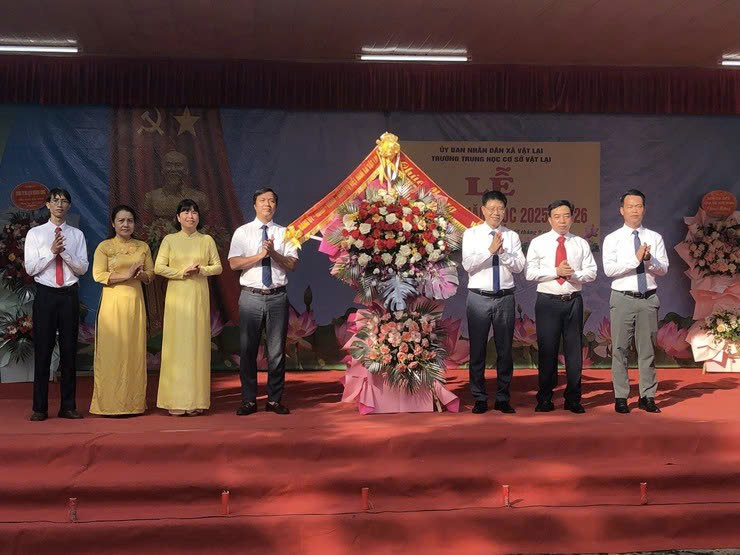 Các trường trên địa bàn xã Vật Lại đồng loạt khai giảng năm học mới 2025-2026 trong khí thế đổi mới giáo dục cơ sở