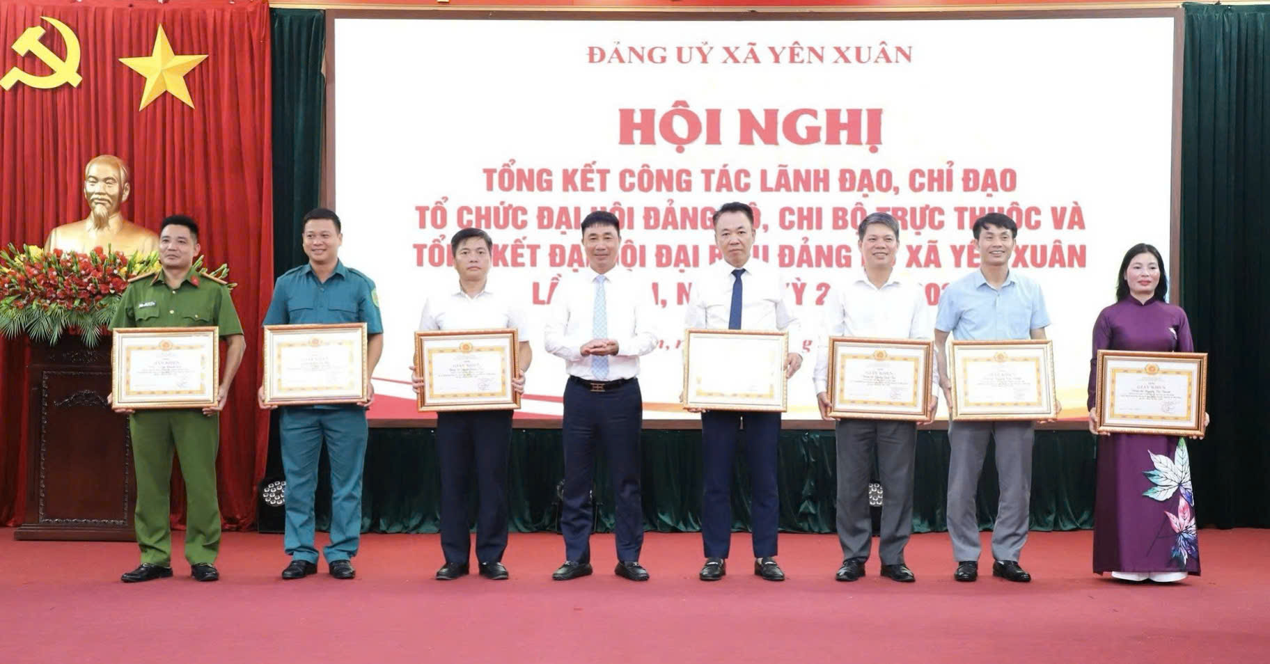 Xã Yên Xuân tổng kết công tác tổ chức Đại hội Đảng bộ xã lần thứ I