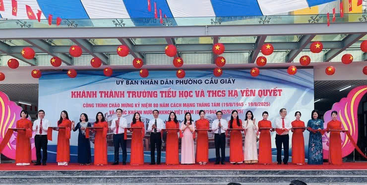 Phường Cầu Giấy khánh thành loạt công trình chào mừng 80 năm Cách mạng Tháng Tám và Quốc khánh 2-9
