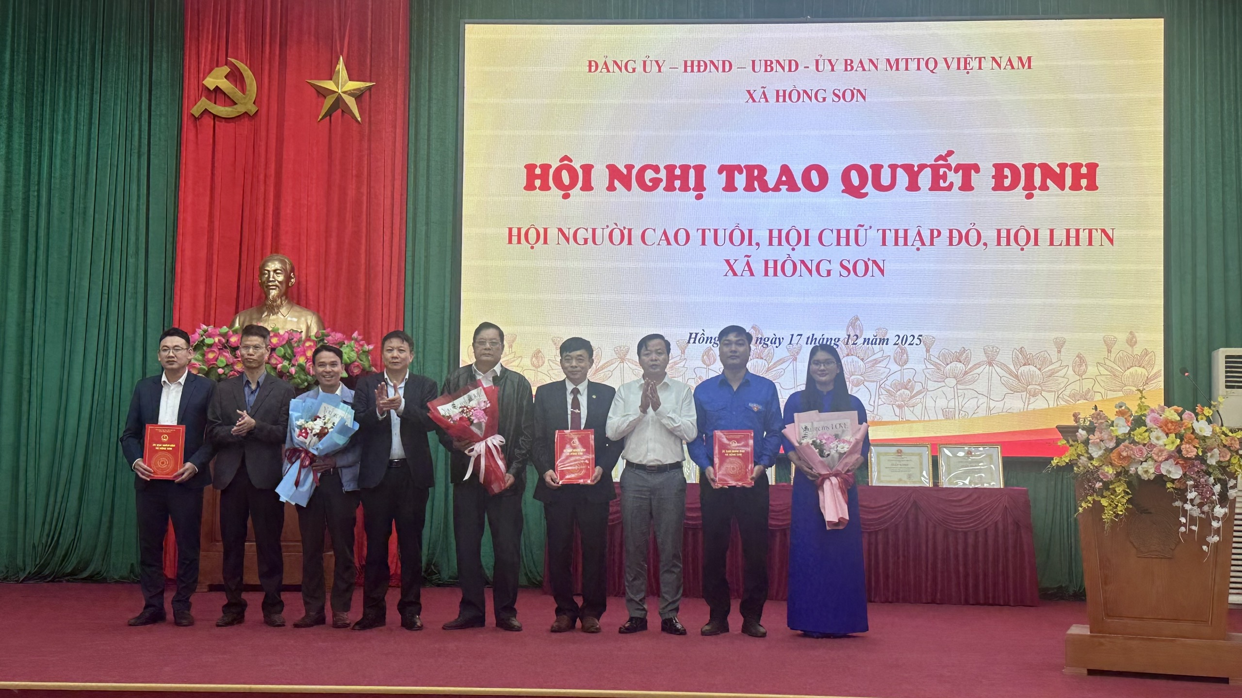 Xã Hồng Sơn tổng kết công tác Mặt trận năm 2025, lan tỏa tinh thần đoàn kết và chăm lo an sinh xã hội